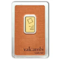 5 gram Gold Valcambi Bar w/ Assay